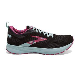 Brooks Revel 5 Road Running Shoes - Womens, Black/Red/Blue | IE-QSZ746208